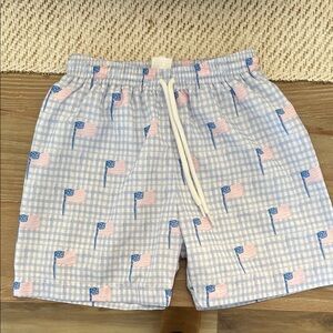 American Flag Swim Trunks. Worn once